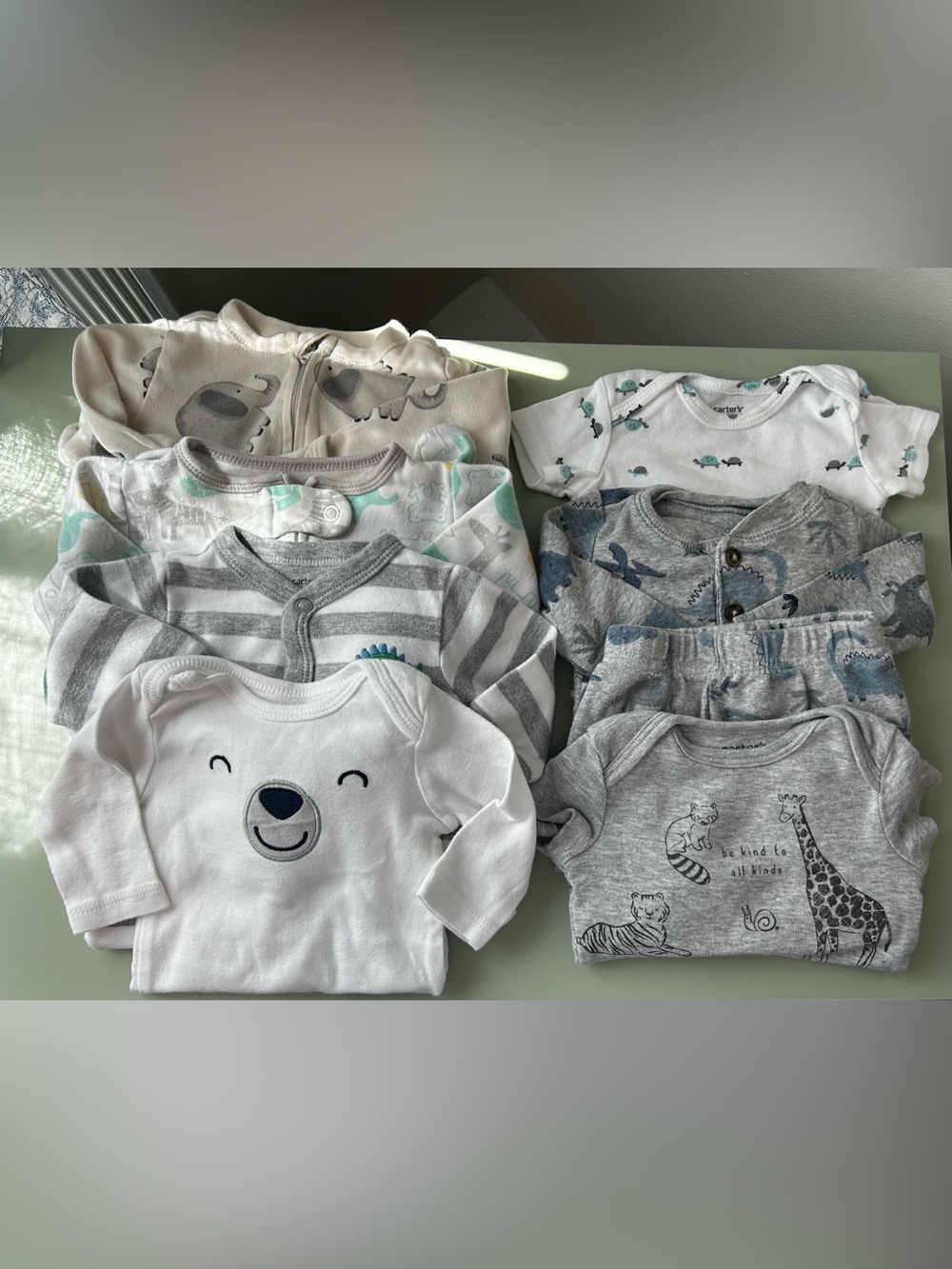 Carter’s/Old Navy 8-Piece Boys Size 3M Bundle - Animal Themed